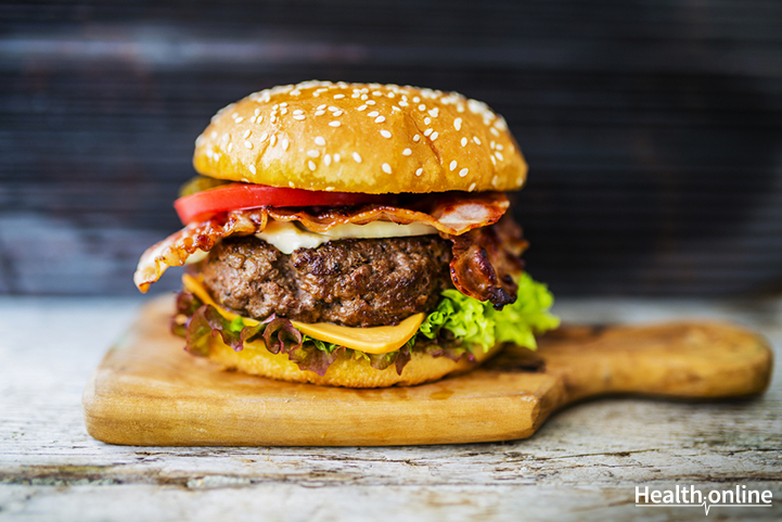 Beef and red pepper burgers