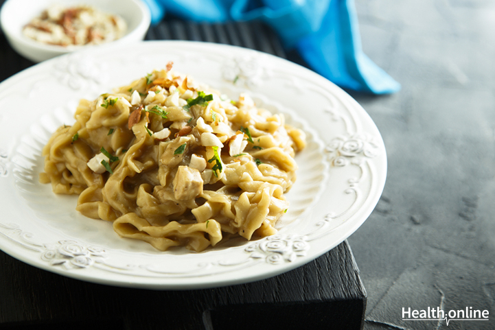 Noodle Salad and Peanut Butter Dressing