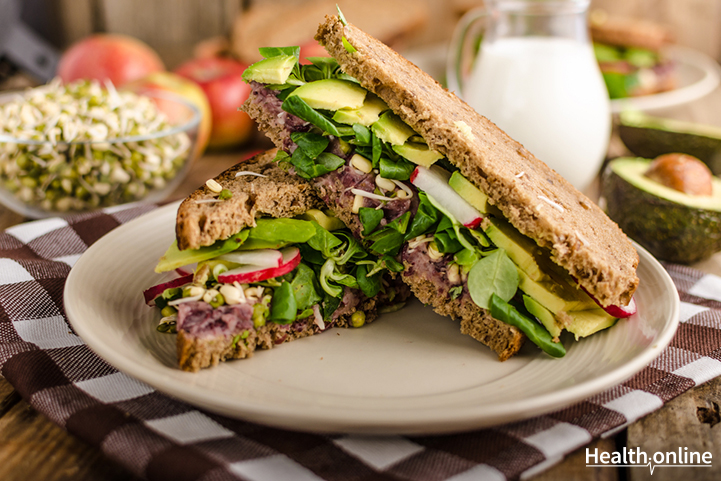 Tofu and Kale Pesto Sandwich