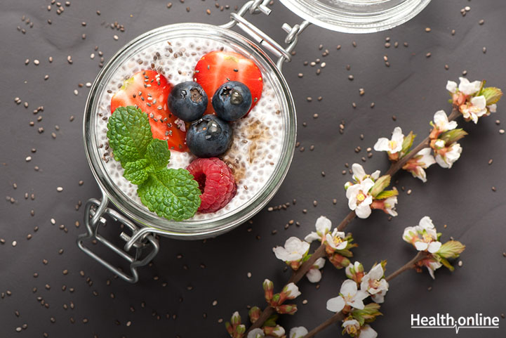 Fresh Fruits Chia Pudding