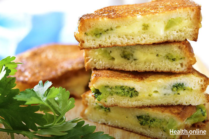 Roasted Broccoli Grilled Cheese sandwich