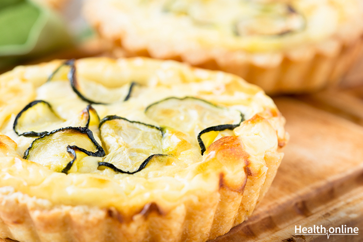 Zucchini and Ricotta Tart with Cauliflower Crust