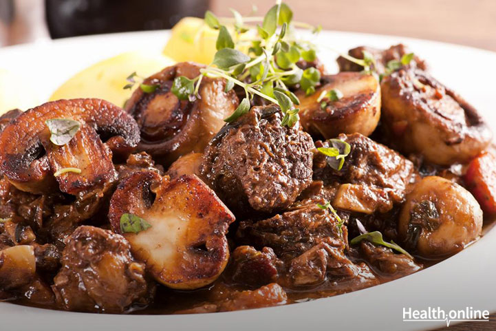 Rosemary Mushroom with Red Wine Sauce