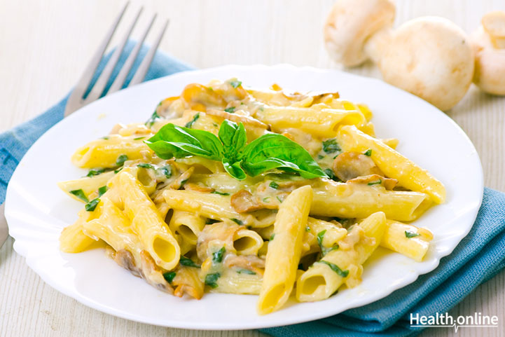 Ziti Casserole with Ground Beef and Mushrooms