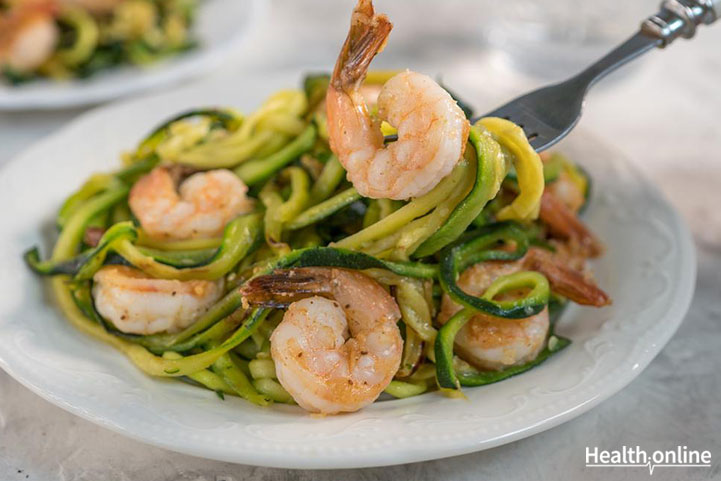 Cilantro Lime Shrimp with Zucchini Noodles