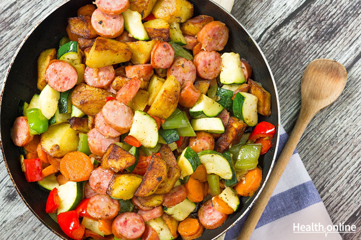 Healthy Sausages and Veggies