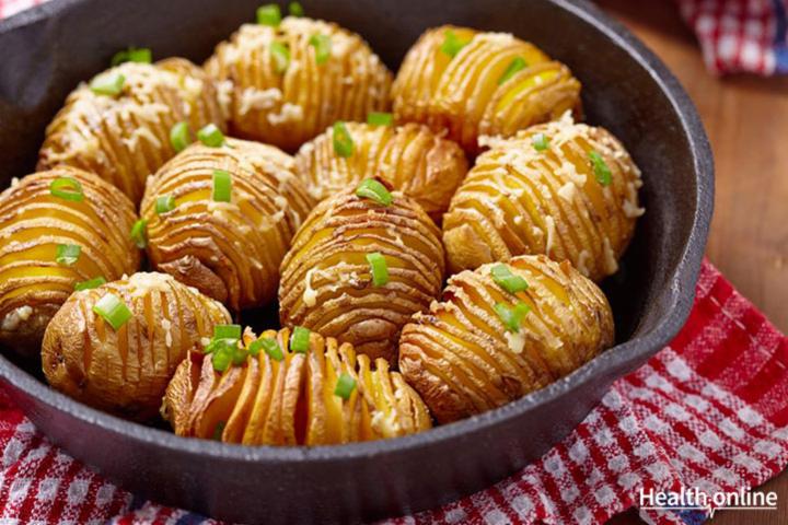 Microwave Sliced Baked Potatoes