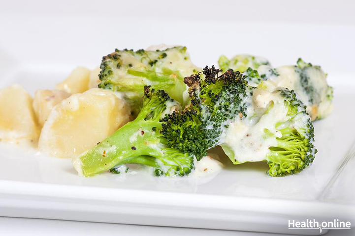 Baked Broccoli and Yogurt