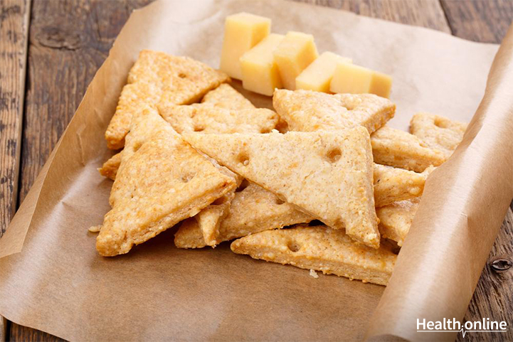 Homemade cheese crackers