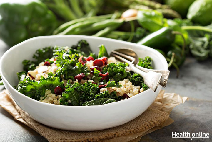 Kale and butternut squash salad