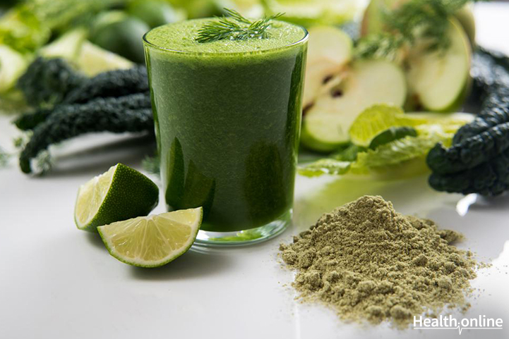 Lemony Spirulina Smoothie 