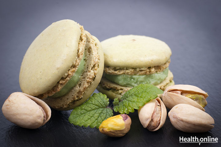 Pistachio-Macarons