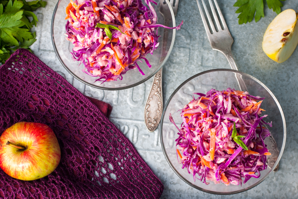 apple sauerkraut slaw healthy recipe